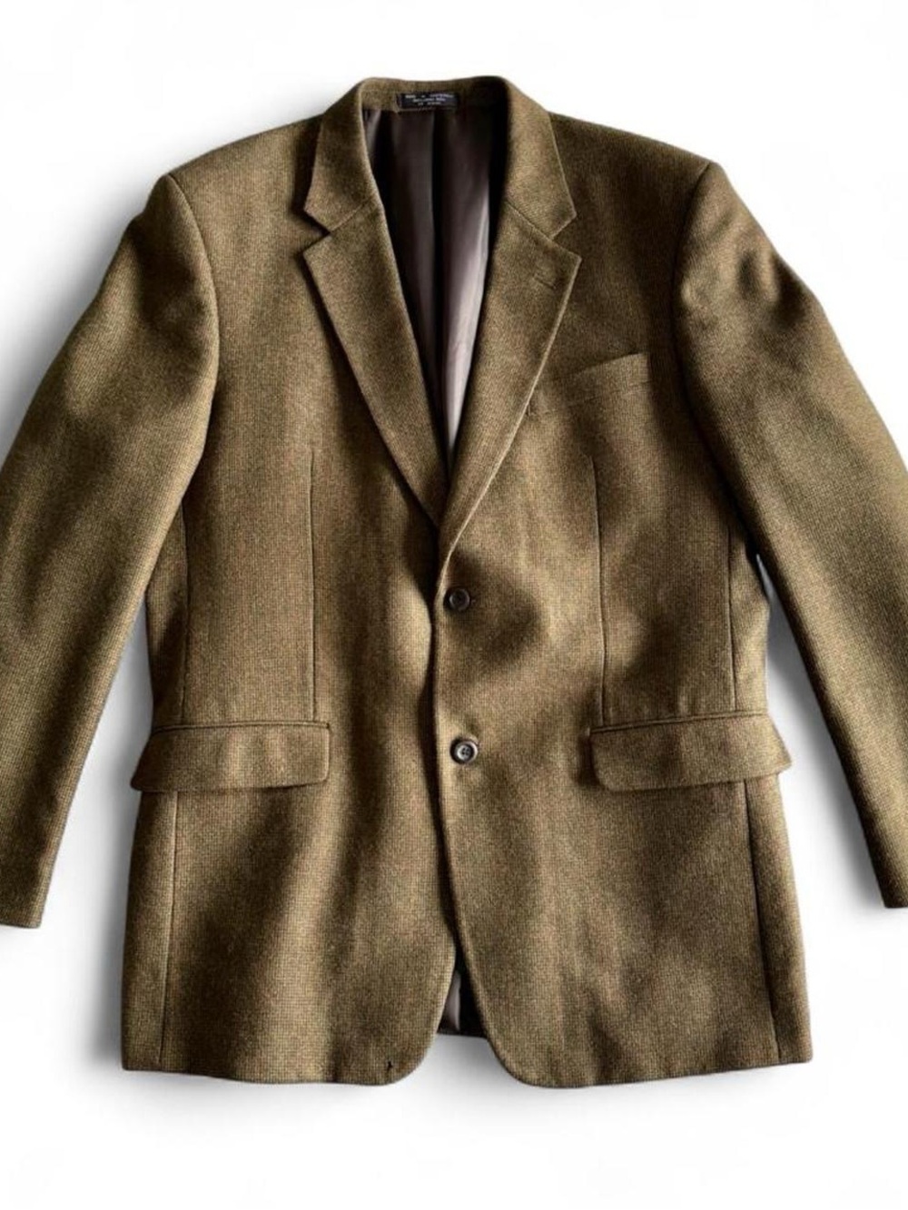 Vintage Jones New York brown tweed wool sport coat - old money academia blazer